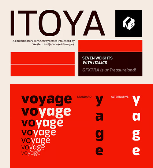 Itoya - 14 Styles Font Family Itoya - 14 Styles Font Family