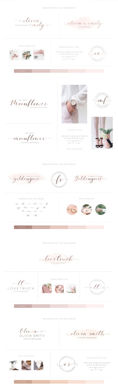 Beloved Ottilia Font + Free Logos 3071673 Beloved Ottilia Font + Free Logos 3071673