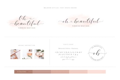 Beloved Ottilia Font + Free Logos 3071673 Beloved Ottilia Font + Free Logos 3071673