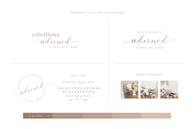 Beloved Ottilia Font + Free Logos 3071673 Beloved Ottilia Font + Free Logos 3071673