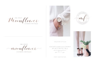 Beloved Ottilia Font + Free Logos 3071673 Beloved Ottilia Font + Free Logos 3071673