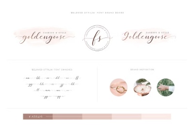 Beloved Ottilia Font + Free Logos 3071673 Beloved Ottilia Font + Free Logos 3071673