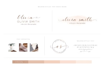 Beloved Ottilia Font + Free Logos 3071673 Beloved Ottilia Font + Free Logos 3071673