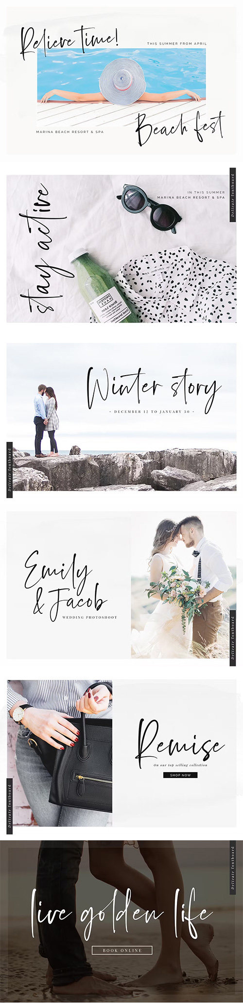 Delicate Script Font 2466247