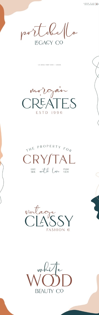 La Rosa Font Duo-Chic Logos 4671115