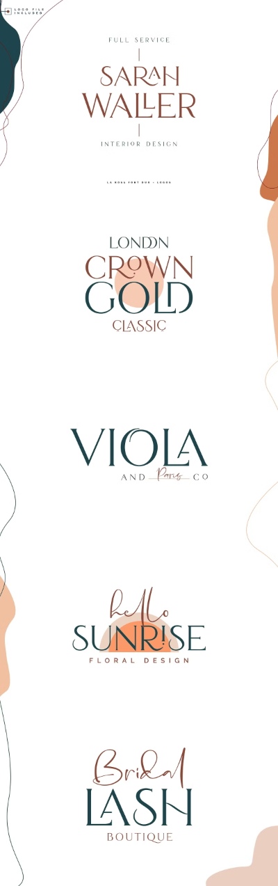 La Rosa Font Duo-Chic Logos 4671115