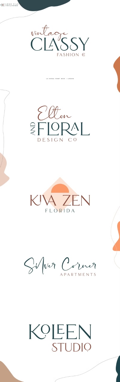 La Rosa Font Duo-Chic Logos 4671115