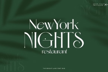 The Bright Lake Font Duo + Logos 6317435 The Bright Lake Font Duo + Logos 6317435