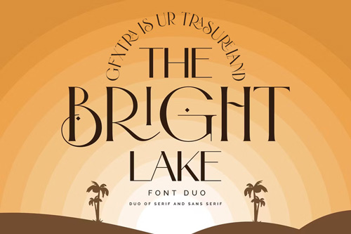 The Bright Lake Font Duo + Logos 6317435 The Bright Lake Font Duo + Logos 6317435