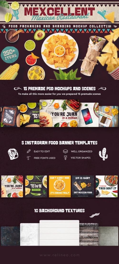 Mexican Food Scene & Mock-up Creator 3186706 Mexican Food Scene & Mock-up Creator 3186706