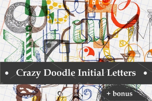 Crazy Doodle Initial Letters 5300754 Crazy Doodle Initial Letters 5300754