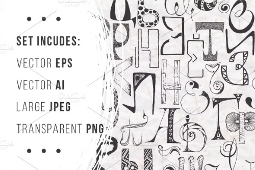 Crazy Doodle Initial Letters 5300754