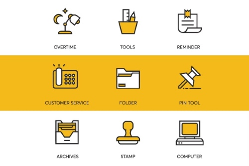 48 Office Icons EPS, PNG 1140905 48 Office Icons EPS, PNG 1140905