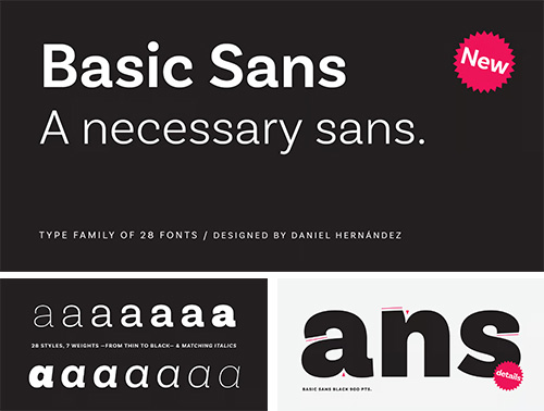 Basic Sans Narrow - 28 Styles Font Family