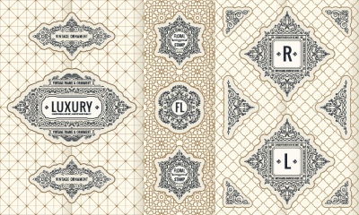 Luxury Packaging Design Elements 27xAI Luxury Packaging Design Elements 27xAI