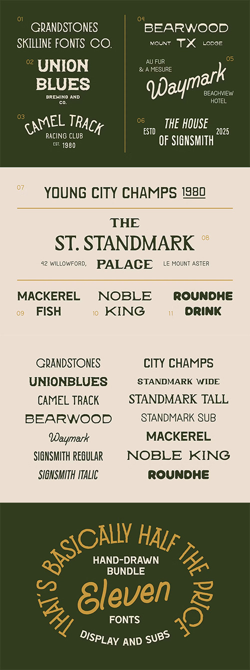 FC Vintage Fonts Bundle Vol. 1, 292113777