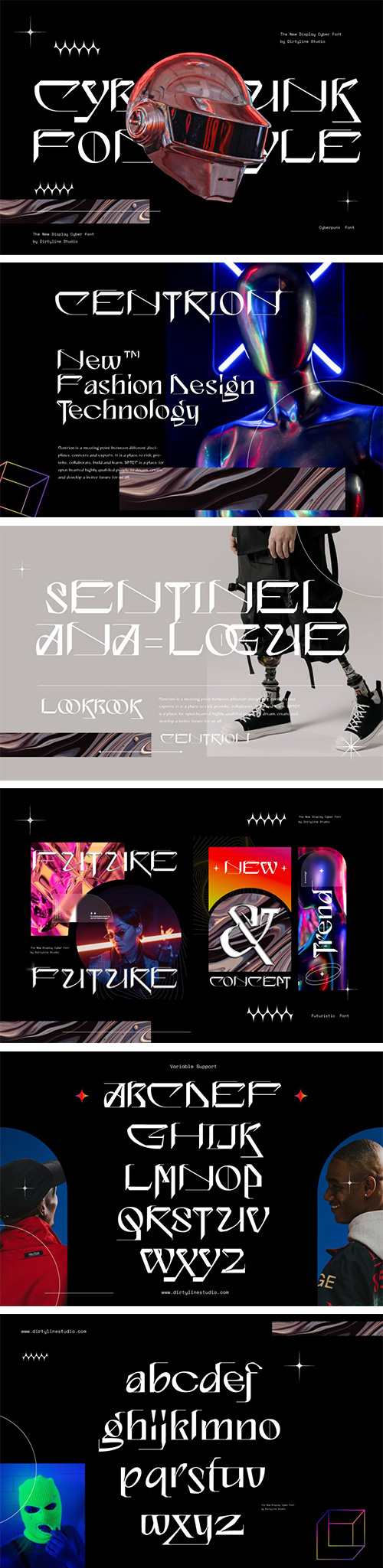 Centrion - Dual Static + Variable Font Family