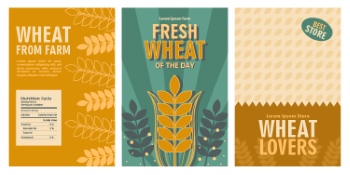 Wheat & Bread Templates 28xAI