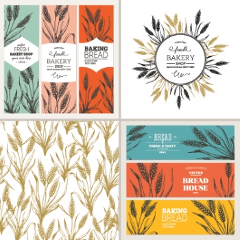 Wheat & Bread Templates 28xAI