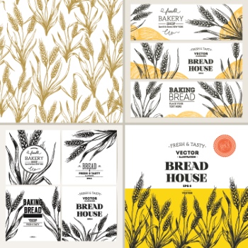 Wheat & Bread Templates 28xAI