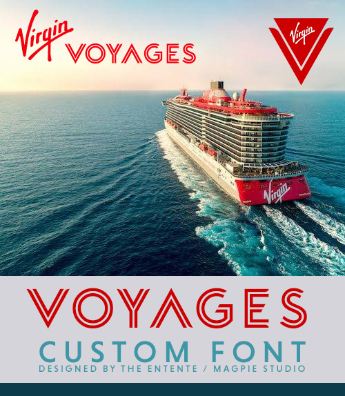 Voyages Display Custom Font for Virgin Voyages OTF