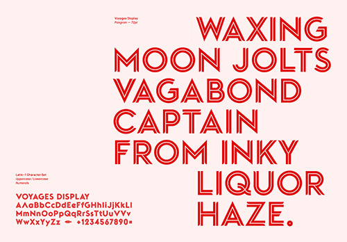 Voyages Display Custom Font for Virgin Voyages OTF