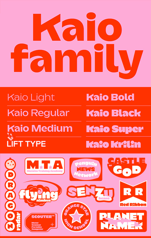 Kaio - 7 Styles Font Family by LiftType