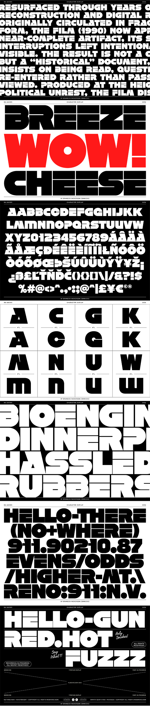 BN Andies - Single Style Font OTF BN Andies - Single Style Font OTF