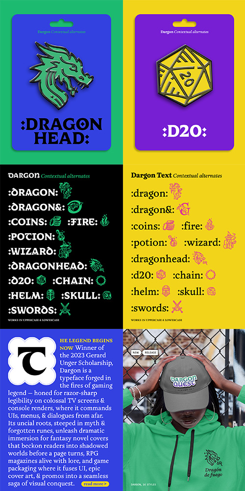 Dargon - 16 Styles + 2 Variable Fonts Family