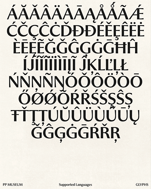 PP Museum - 18 Static + 2 Variable Fonts