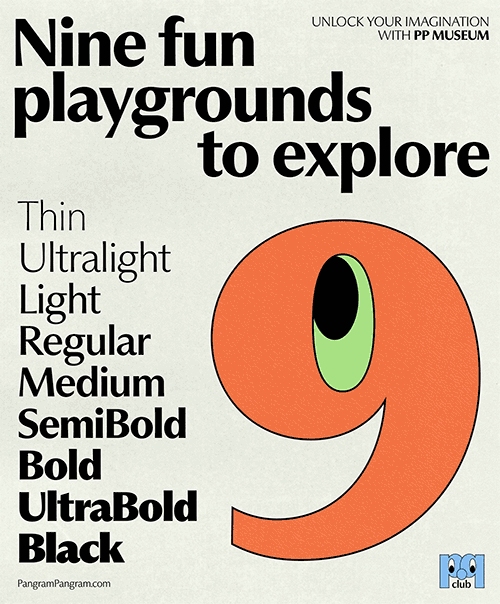 PP Museum - 18 Static + 2 Variable Fonts