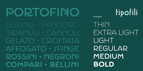 Portofino - 6 Static Styles + 1 Variable Font Family