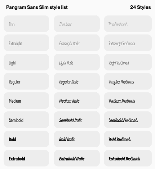 Pangram Sans Super Family - 12 Variable Fonts, 288 Styles! Pangram Sans Super Family - 12 Variable Fonts, 288 Styles!