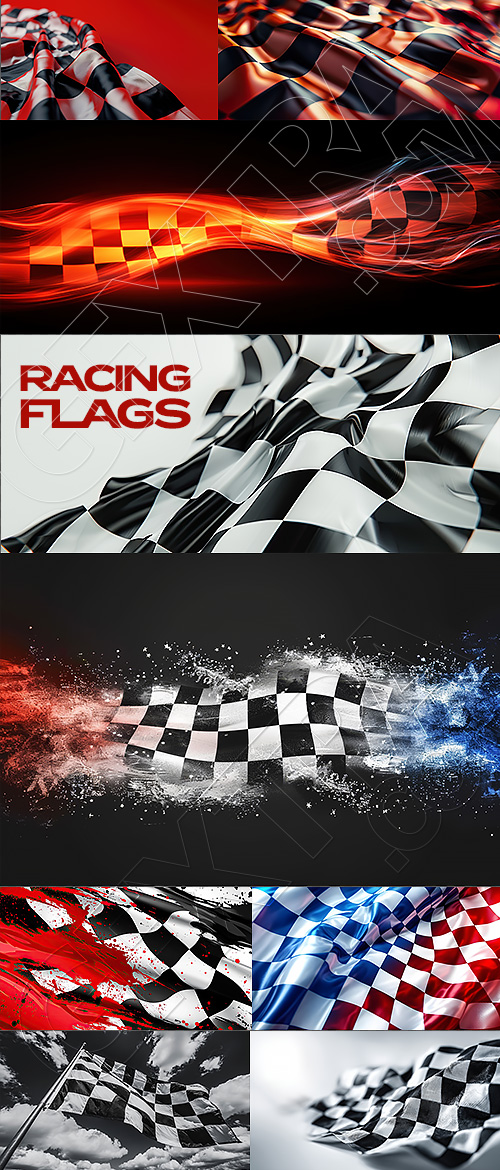 Racing Flags Backgrounds 33xJPEG