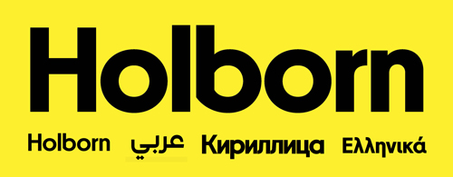 Holborn - 18 Styles + Variable NEW! Latin, Arabic, Cyrillic & Greek 