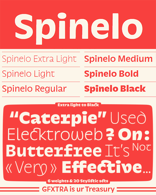 Spinelo - 6 Weights & 20 stylistic Set