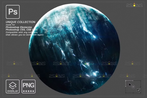 Planets Pack Photo Overlays PNG, JPG 6961253