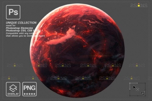 Planets Photoshop Overlay & Space PNG, JPG 16895537