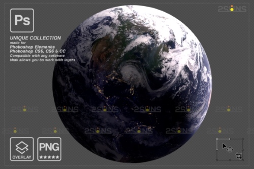 Planets Photoshop Overlay & Space PNG, JPG 16895537