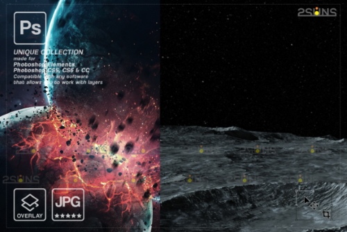Planets Photoshop Overlay & Space PNG, JPG 16895537