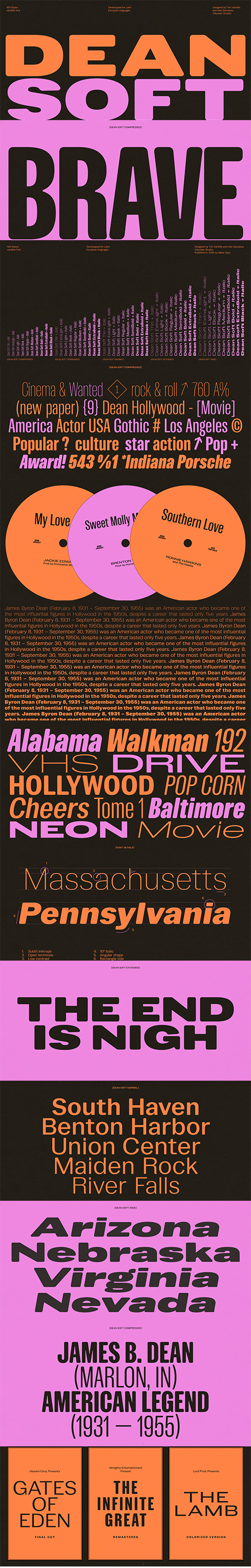 Dean Collection - 400 Styles in 4 Variable Fonts