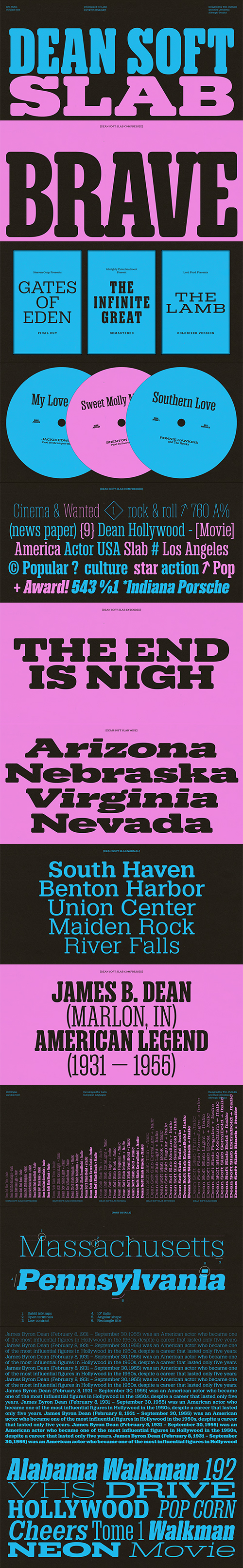 Dean Collection - 400 Styles in 4 Variable Fonts