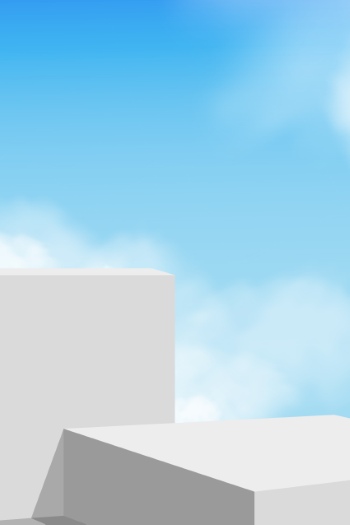 White 3D Podium Step Display Mockups 23xAI