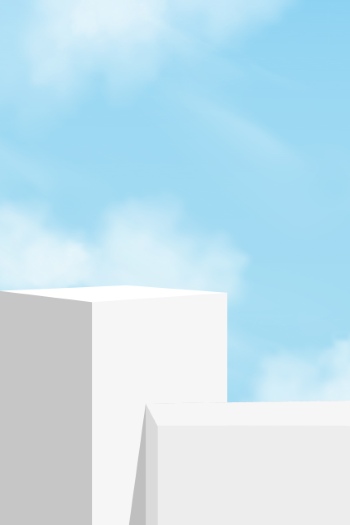 White 3D Podium Step Display Mockups 23xAI