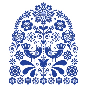 Scandinavian Navy Blue Repetitive Seamless Patterns 62xAI