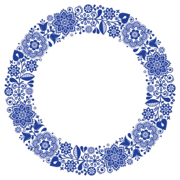 Scandinavian Navy Blue Repetitive Seamless Patterns 62xAI