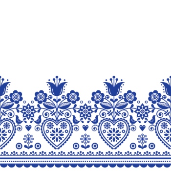 Scandinavian Navy Blue Repetitive Seamless Patterns 62xAI