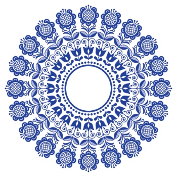 Scandinavian Navy Blue Repetitive Seamless Patterns 62xAI