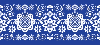 Scandinavian Navy Blue Repetitive Seamless Patterns 62xAI