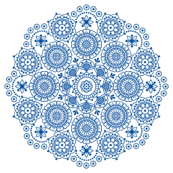 Scandinavian Navy Blue Repetitive Seamless Patterns 62xAI